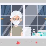 elderly-in-home-isolation-vector-image